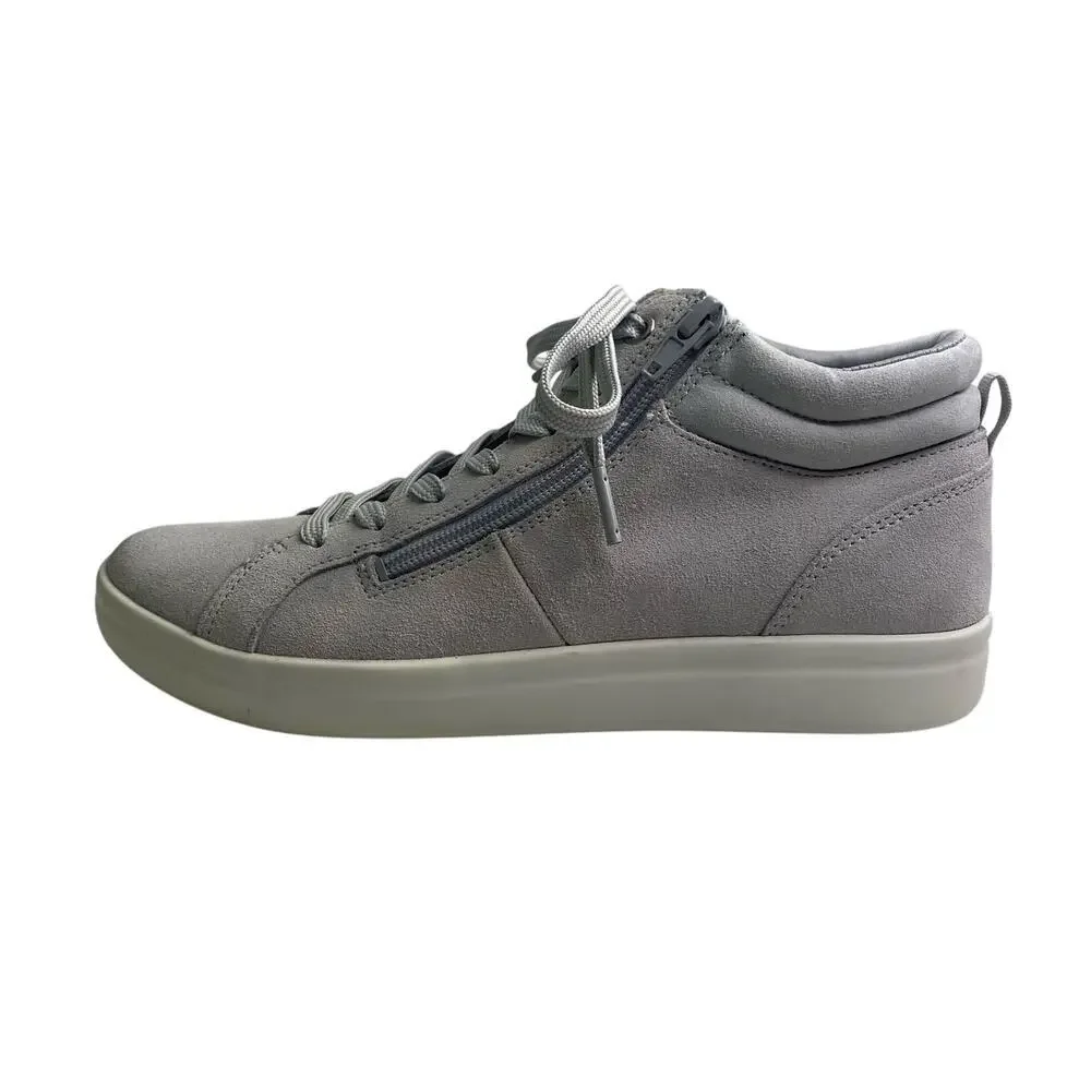 Vionic Womens Rosemont Suede Gray Casual Fashion High Top Sneakers Size 8.5